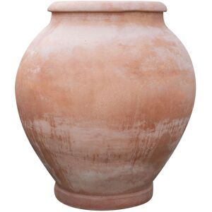 BISCOTTINI Conca jar smooth aged, in Tuscan terracotta L90xPR90xH102 cm Made in Italy