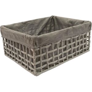 Topfurnishing - Cotton Rope Storage Basket Medium 35 x 25 x 14 cm,Grey - Grey