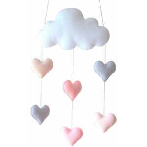 Denuotop - Heart and Raindrop Hanging Pendant - For Baby Shower