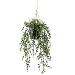 Berkfield Home - Emerald Artificial Boxwood Hanging Bush in Pot 50 cm