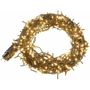 Tectake - Fairy lights with 8 modes (for indoor & outdoor use) - Christmas lights, outdoor Christmas lights, Christmas tree lights - 500 - green