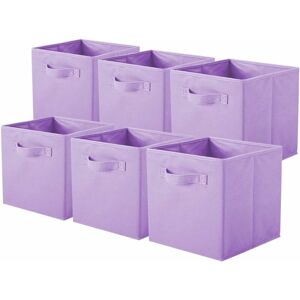 Héloise - Foldable fabric storage cube for cube-shaped use (6 pieces)