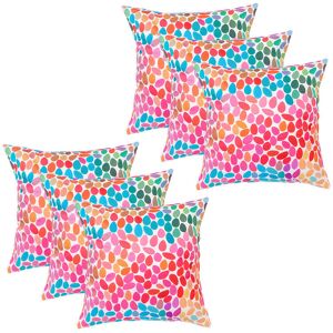 Gardenista - Outdoor Multicolour Printed Cushions for Garden Decoration, Water Resistant Polyester Removable Covers with Hollowfibre Filled Back