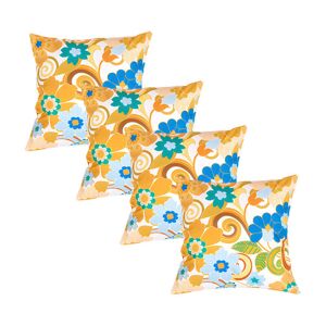 Gardenista - Printed Back Cushions for Garden Decoration with Colourful Designs, Water Resistant Polyester Removable Covers with Hollowfibre Filling