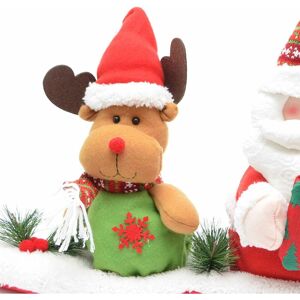 Gifts 4 All Occasions Limited Shatchi 3 Teddy Set Christmas Animatic Party Decoration Santa Snowman Reindeer, Multi - ‎Multi