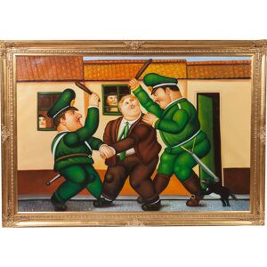 BISCOTTINI Hand-painted made oil painting wood made frame gold leaf finish sized oil painting on canvas.