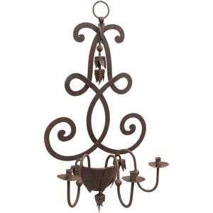 BISCOTTINI Handmade wrought iron candelabrum stand