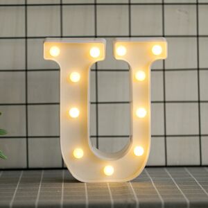 Hashtag Symbol Sign Night Lights led Alphabet Art Lights Wall Decor Light up for Wedding Birthday Party Christmas Home Bar Decoration u Denuotop