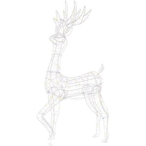 Beliani - Indoor Outdoor led Christmas Decoration Accessory Reindeer led Lights Lighting Metal Silver Hella - Silver