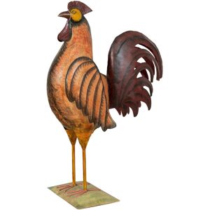 BISCOTTINI Iron rooster with antique finish