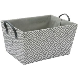 Argyle Rectangular Paper Storage Basket - JVL