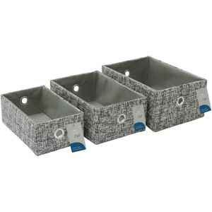 JVL Urban Set of 3 Rectangle Paper Storage Baskets