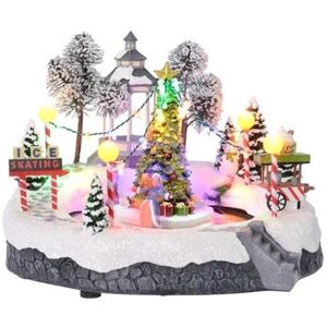 Kaemingk - Light Up led Christmas Decoration - Ice Skating Rink - Ice Skating Rink