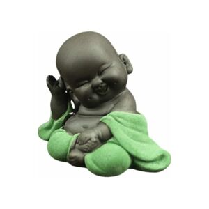 Langray - Creative Ceramic Buddha Statues Small Cute Buddha Statue Monk Figurine Creative Baby Crafts Dolls Ornaments Delicate Chinese Gift Ceramic