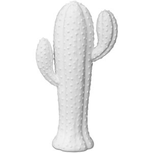 Privatefloor - Large White Cactus Decorative Figure White Resin - White
