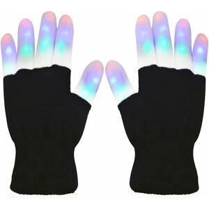 LANGRAY Led Glowing Gloves/Colorful, led Rave Lighting Flashing/Multi Color for Party/Club/Party/Christmas/Running