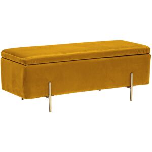 NETFURNITURE Lerny Storage Ottoman Mustard - Yellow