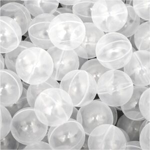 Littletom - 50 Plastic Balls 5.5cm to fill children's ball pits Transparent - transparent