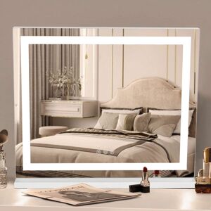 LIVINGANDHOME Contemporary Vanity Mirror with LED Lights