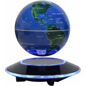 PESCE Magnetic Levitation Floating Rotating Globe with led Lights World Map - Anti-Gravity Globe for Educational Gift - Home Office Classroom Office