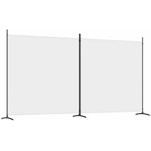 BERKFIELD HOME Mayfair 2-Panel Room Divider White 348x180 cm Fabric