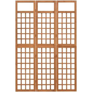 BERKFIELD HOME Mayfair 3-Panel Room Divider/Trellis Solid Fir Wood 121x180.5 cm