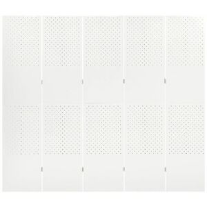 Berkfield Home - Mayfair 5-Panel Room Divider White 200x180 cm Steel