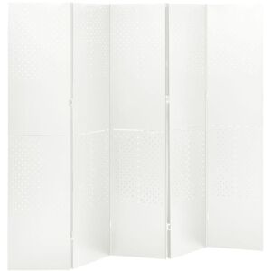 BERKFIELD HOME Mayfair 5-Panel Room Dividers 2 pcs White 200x180 cm Steel