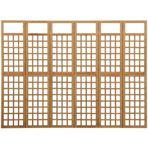 Berkfield Home - Mayfair 6-Panel Room Divider/Trellis Solid Fir Wood 242.5x180 cm