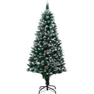 BERKFIELD HOME Mayfair Artificial Christmas Tree with LEDs&Ball Set&Pine Cones 210 cm