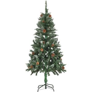 BERKFIELD HOME Mayfair Artificial Christmas Tree with Pine Cones and White Glitter 150 cm