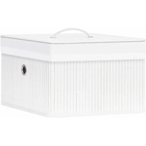 Berkfield Home - Mayfair Bamboo Storage Boxes 4 pcs White