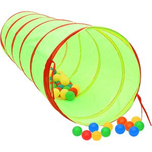 BERKFIELD HOME Mayfair Children Play Tunnel with 250 Balls Green 175 cm Polyester