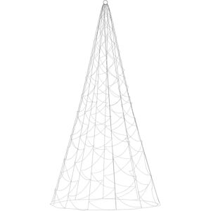 BERKFIELD HOME Mayfair Christmas Tree on Flagpole Warm White 500 LEDs 300 cm