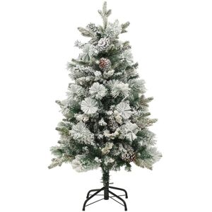 BERKFIELD HOME Mayfair Christmas Tree with Flocked Snow&LEDs&Cones 150 cm pvc&pe