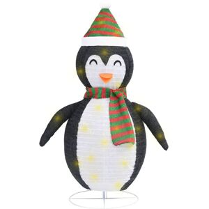 Berkfield Home - Mayfair Decorative Christmas Snow Penguin Figure led Luxury Fabric 120cm