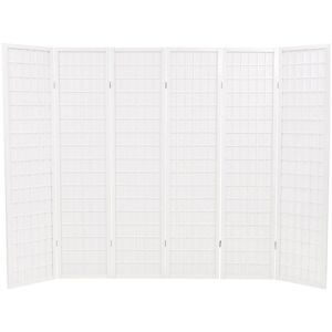 Berkfield Home - Mayfair Folding 6-Panel Room Divider Japanese Style 240x170 cm White
