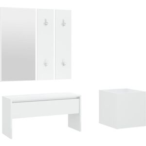 BERKFIELD HOME Mayfair Hallway Furniture Set White Engineered Wood