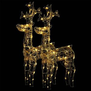 BERKFIELD HOME Mayfair Reindeer Christmas Decorations 2 pcs 60x16x100 cm Acrylic