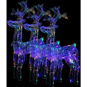 BERKFIELD HOME Mayfair Reindeer Christmas Decorations 3 pcs 60x16x100 cm Acrylic