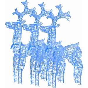 BERKFIELD HOME Mayfair Reindeer Christmas Decorations 3 pcs 60x16x100 cm Acrylic