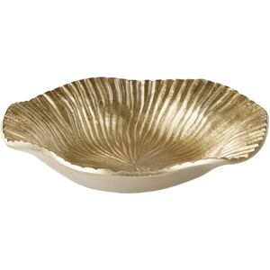 Beliani - Metal Trinket Dish Seasonal Accessory Embossed Jewellery Tray Gold Hatra - Gold