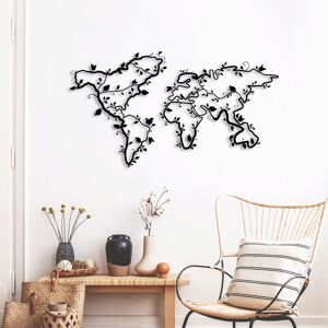 Decortie - metal wall art ivy world - Black