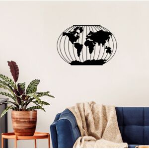 Decortie - metal wall art meridian - Black