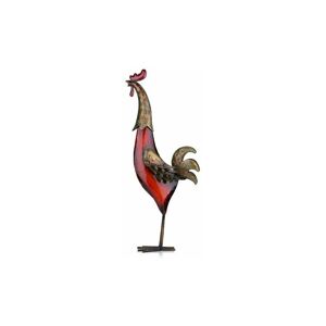 Lune - moon-Statue and other decorative item Metal sculpture Multi-colored iron rooster Furnishing articles Crafts