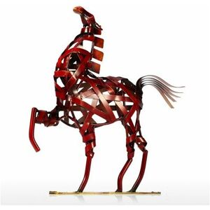 Lune - moon-Statue and other decorative Metal sculpture Metal weaving horse Furnishing articles Crafts