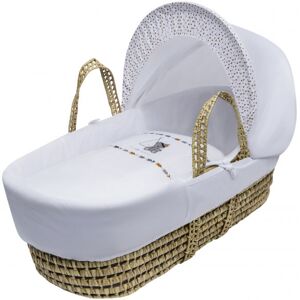 Kinder Valley - My Little Adventurer Palm Moses Basket With Quilt, Padded Liner, Body Surround and Adjustable Hood