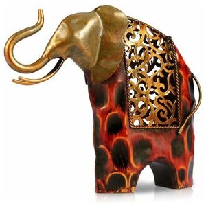 Orchidée - orchid-Statue and other decorative Art Elephant Carved Iron Metal Animal Sculpture Home Furnishing Articles Crafts