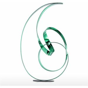 Orchidée - orchid-The Standing Ribbon Metal Sculpture, Modern Sculpture