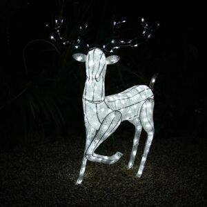 Monster Shop - Outdoor Reindeer Christmas Light Up Decorations Standing Stag